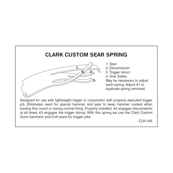 Clark 4-Schenkel Sear Spring